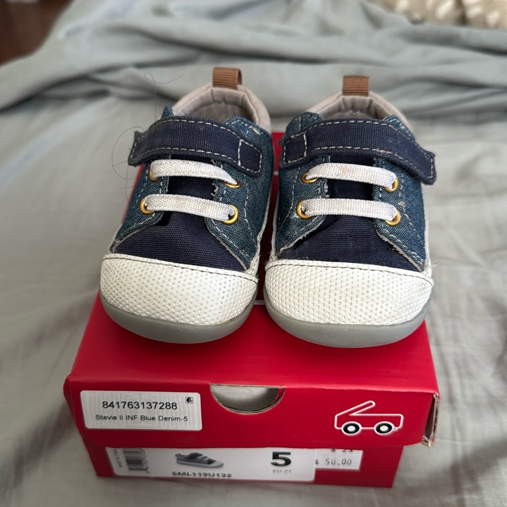 See Kai Run, Stevie II BLUE DENIM Shoe, Size 5